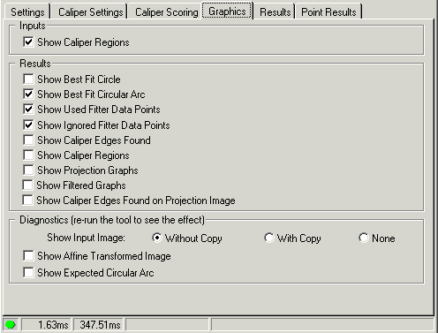 Cognex Caliper Cog Find Circle Find Circle Graphics Tab