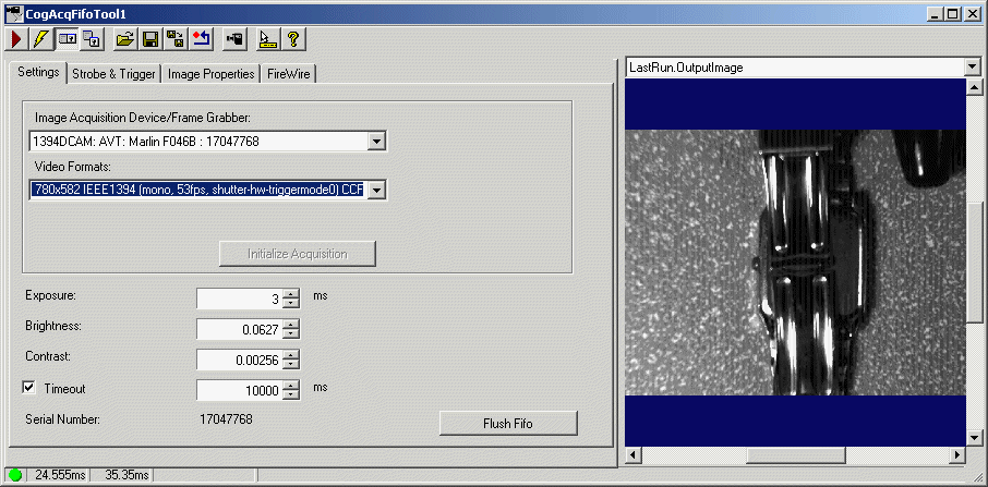 Cognex Core Acq Fifo Reference Acq Fifo Control Whole Control