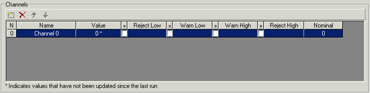 Cognex Core Data Analysis DATChannels Settings