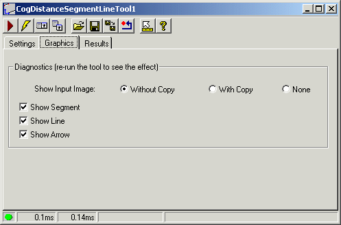 Cognex Dimensioning Distance Segment Line Control Distance Segment Line Graphics Tab