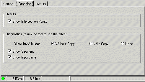 Cognex Dimensioning Intersect Segment Circle Control Intersect Segment Circle Graphics Tab