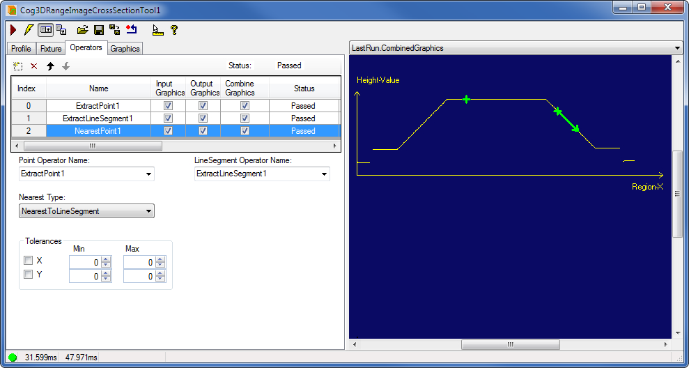 Cognex Image Processing Cog 3DRange Image Cross Section Nearest Point 4