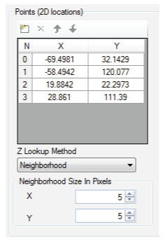 Cognex Image Processing Cog 3DRange Image Plane Estimator Settings Tab Points
