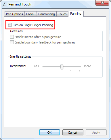 Display Graphics Walkthrough TouchScreen Panning