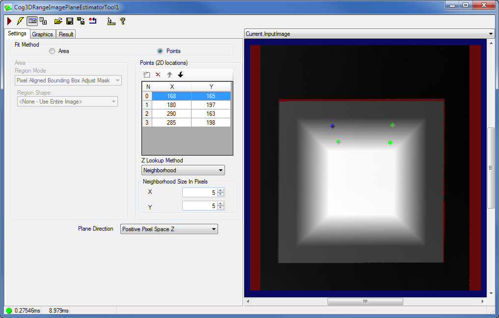 Image Processing Profile Plus Example Plane Estimator Setup Points