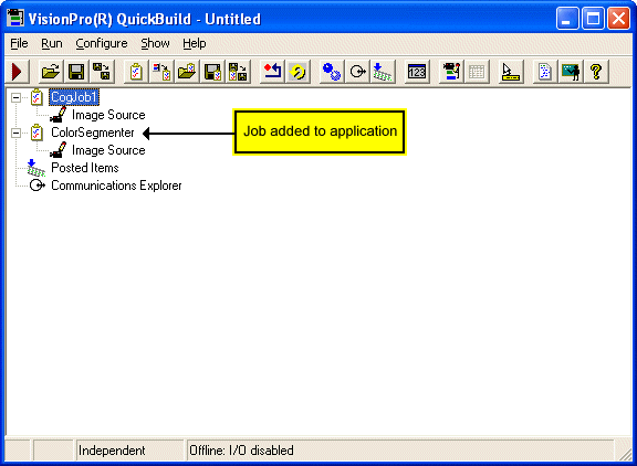 Quick Build Quick Build Walkthrough TCPIP New Job Added