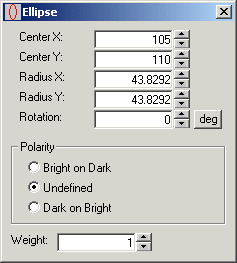 Search PMAlign Walkthrough Polarize Shapes Ellipse Shape Properties