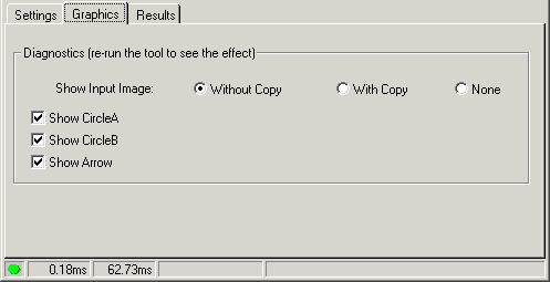 Cognex Dimensioning Distance Circle Circle Control Distance Circle Circle Graphics Tab