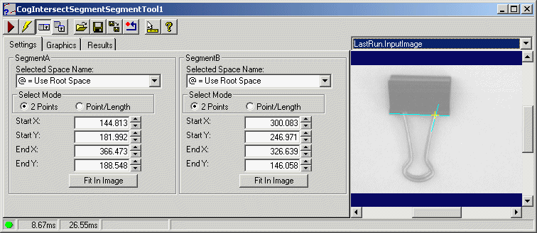 Cognex Dimensioning Intersect Segment Segment Control Intersect Segment Segment Whole Control