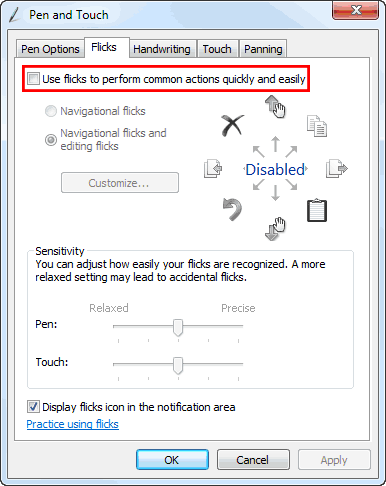 Display Graphics Walkthrough TouchScreen Flick