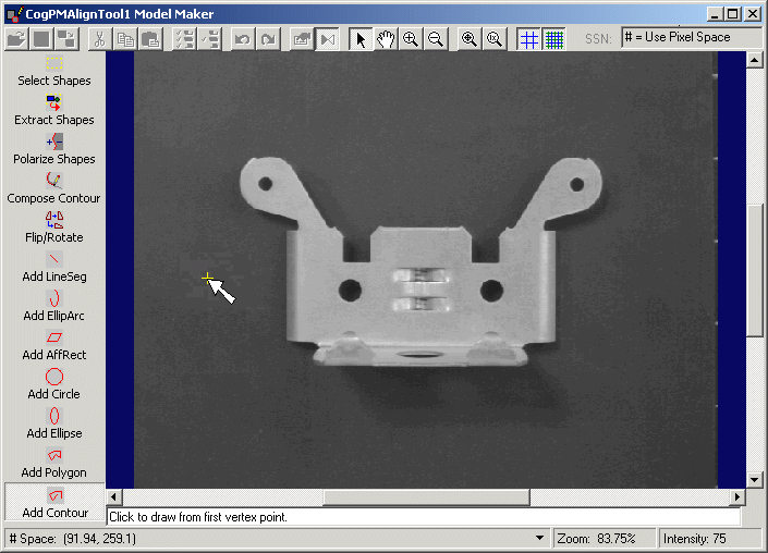 Search PMAlign Walkthrough Contour Shapes Add Contour Cursor
