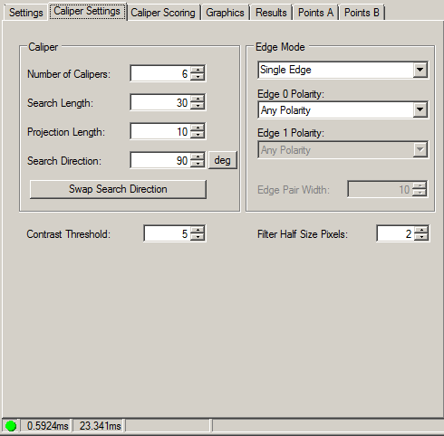 Cognex Caliper Cog Find Corner Find Corner Caliper Settings