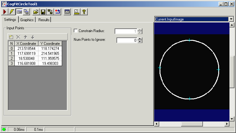 Cognex Core Cog Fit Circle Fit Circle Whole Control