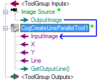 Cognex Dimensioning Create Line Parallel Control Create Line Parallel Terminals