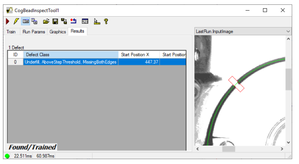 CognexEdgeInspect.BeadInspect.FoundDefects