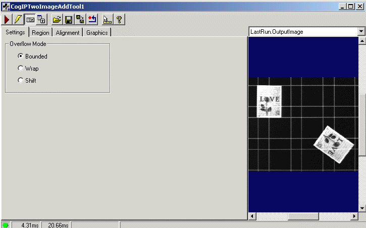 Cognex Image Processing Two Image Add Control add wholecontrol
