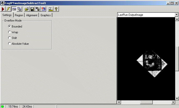 Cognex Image Processing Two Image Subtract Control subtract wholecontrol