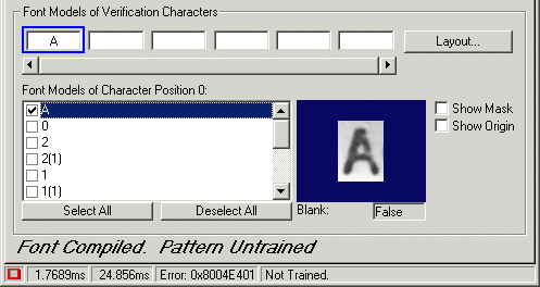 Identification OCV Walkthrough Train Character String OCVFontAInserted
