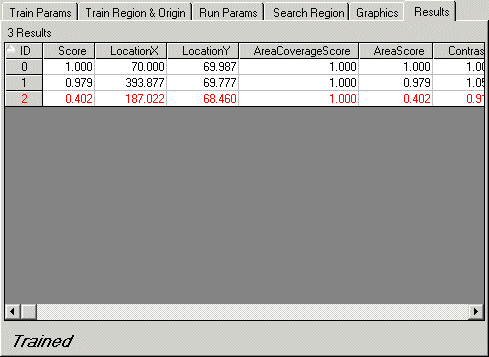CognexCNLSearch Reference control results tab