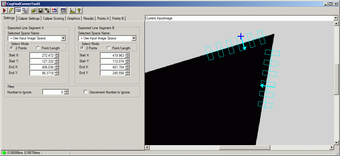 Cognex Caliper Cog Find Corner Find Corner Whole Control