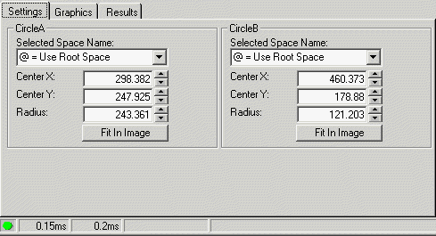 Cognex Dimensioning Intersect Circle Circle Control Intersect Circle Circle Settings Tab