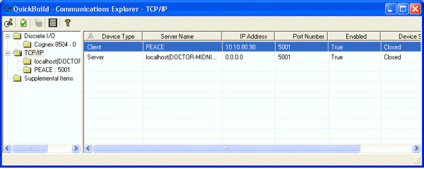 Quick Build Quick Build Walkthrough TCPIP Two New Devices