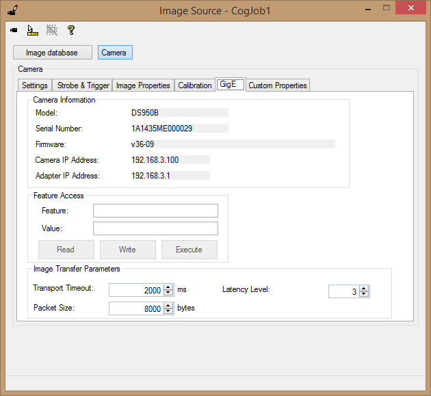 Acquisition Profile Plus Walkthrough DS 900 Acquisition imagesource 05-gigE