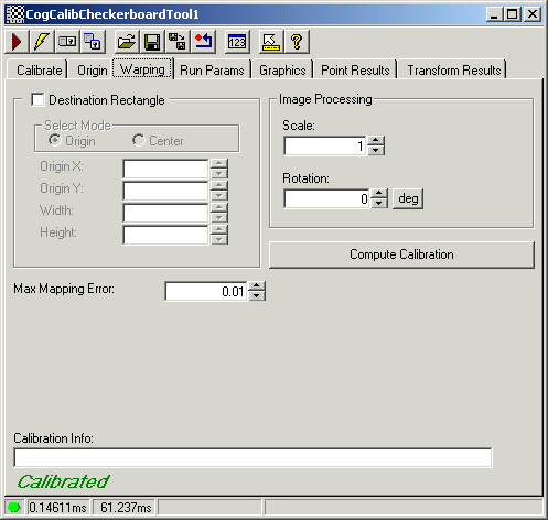 Cognex Calib Fix Cog Calib Checkerboard Calib Checkerboard Warping Tab