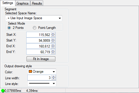 Cognex Dimensioning Create Segment Control Create Segment Settings Tab