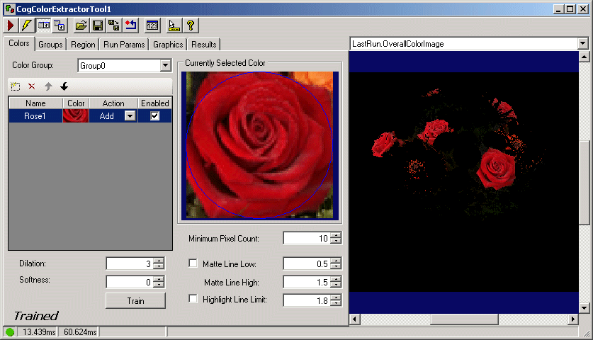 Image Processing Color Walkthrough Color Extractor More Rose Found
