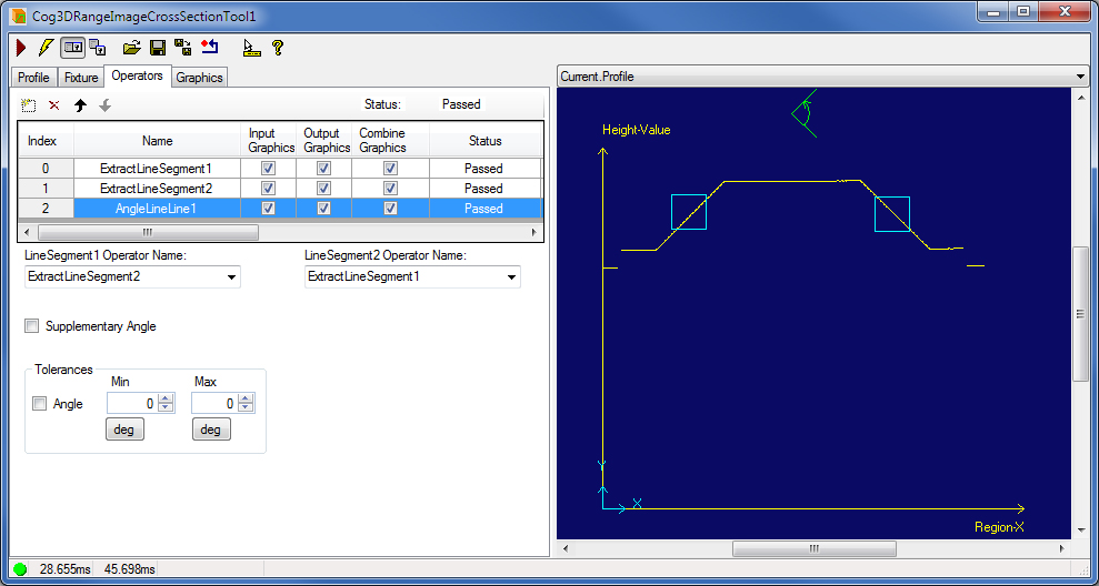 Image Processing Profile Plus Example 3DCross Section Operators