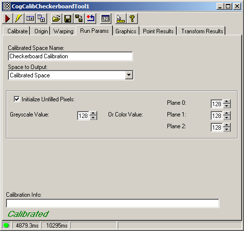 Cognex Calib Fix Cog Calib Checkerboard Calib Checkerboard Run Params Tab