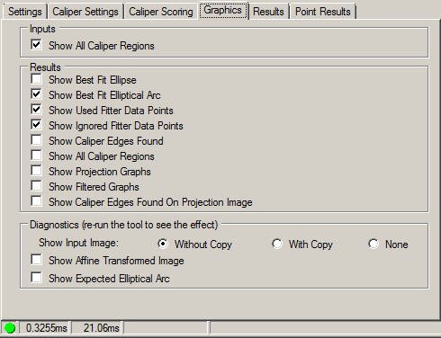 Cognex Caliper Cog Find Ellipse Find Ellipse Graphics Tab