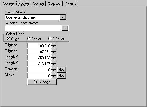 Cognex Caliper Reference Caliper Control Region