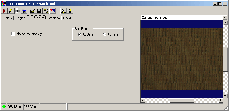 Cognex Composite Color Match Composite Color Match Composite Color Match Run Params Tab