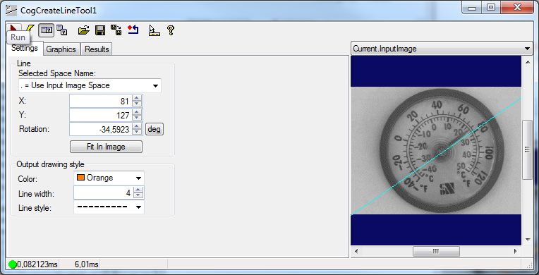 Cognex Dimensioning Create Line Control Create Line Whole Control