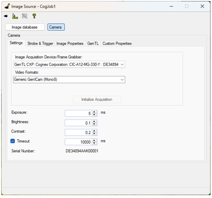 Acquisition_CXP12_QuickBuild_SettingsTab