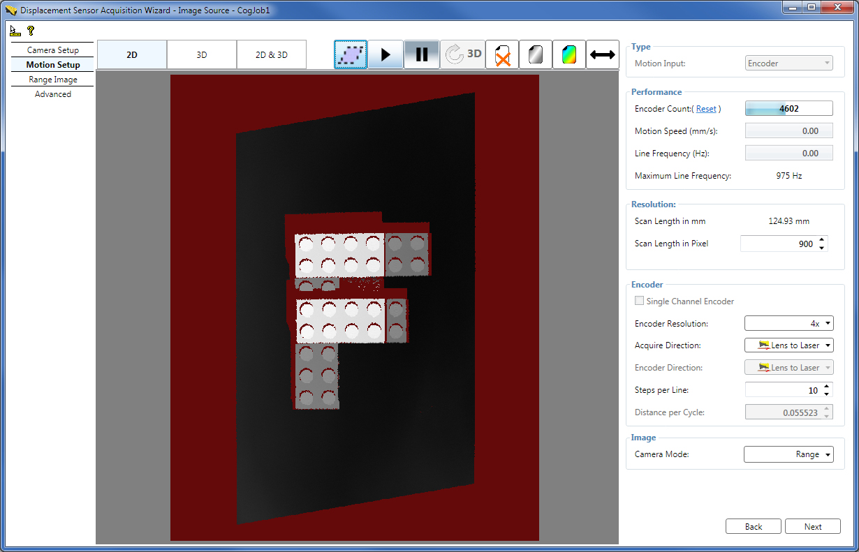Acquisition Profile Plus Walkthrough DS 1000FCAcq Motion Setup 2