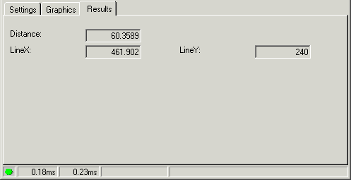 Cognex Dimensioning Distance Point Line Control Distance Point Line Results Tab