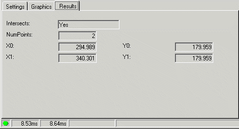Cognex Dimensioning Intersect Line Ellipse Control Intersect Line Ellipse Results Tab
