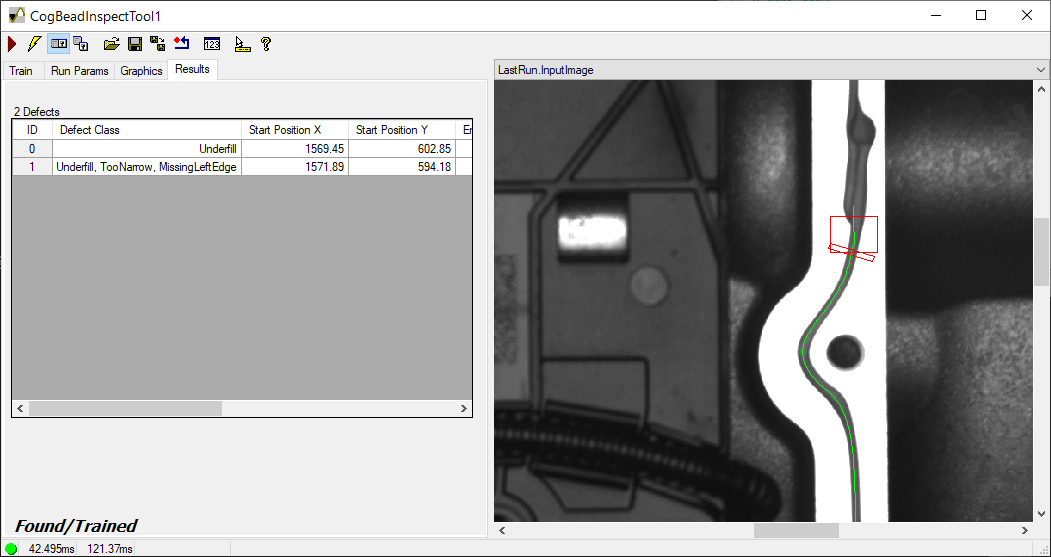 CognexEdgeInspect.BeadInspect.FoundDefects