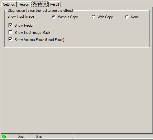 Cognex Image Processing Cog 3DRange Image Volume Calculator Volume Calculator Graphics Tab
