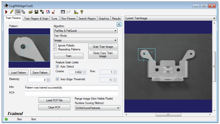 Cognex Patmax Align Reference Patmax Control Train Params