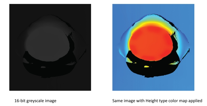 Display Images Walkthrough Color Map Height Example