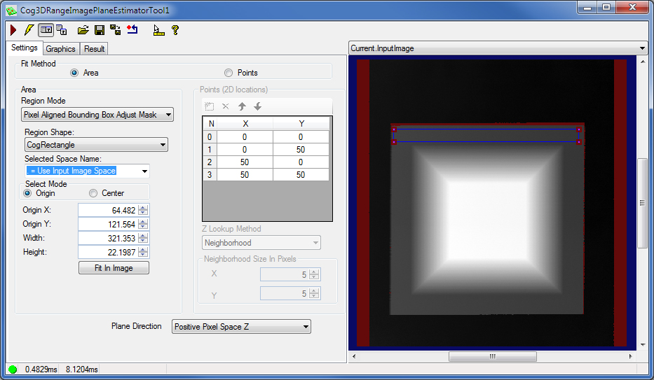 Image Processing Profile Plus Example 3DVolume Calculator QBConfiguration Plane Estimator